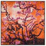 bandana arbre de vie fleurit orange