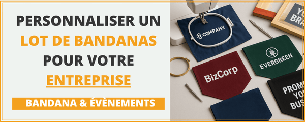 Lot de bandanas pour événements / entreprises