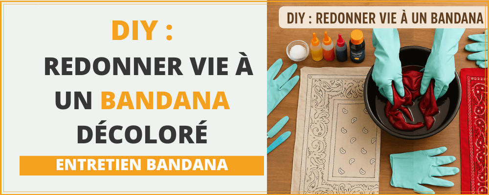 DIY : Comment redonner vie à un bandana décoloré avec une teinture textile