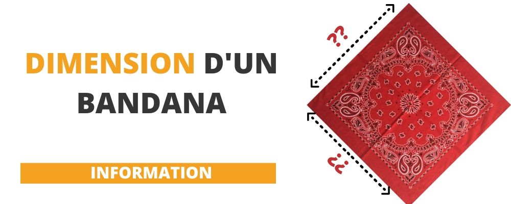 Dimension et taille d'un bandana
