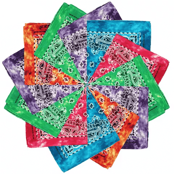 Lot-de-bandanas-délavés