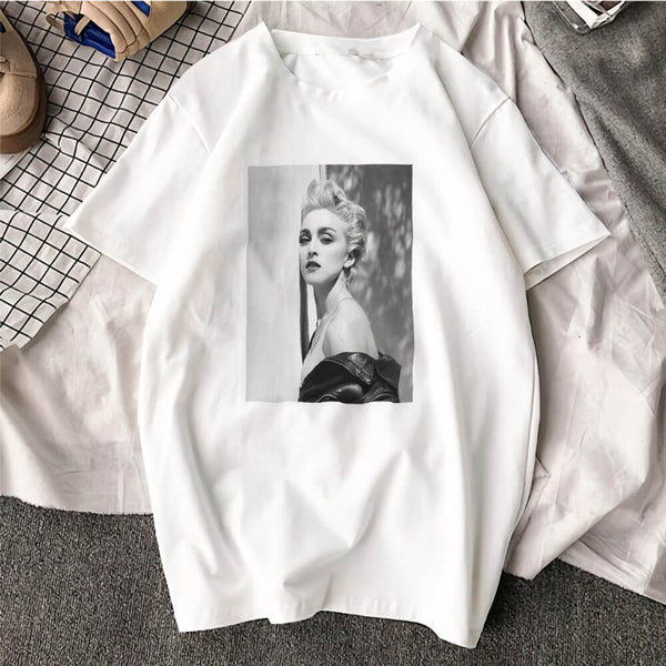 T-shirt Madonna Bandana blanc RoyalBandana