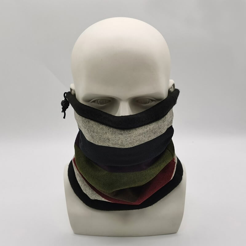 ShopINess Lot De 2 Cache-Cou Foulard Multifonctions Unisexe Vert Camouflage Gris Camouflage